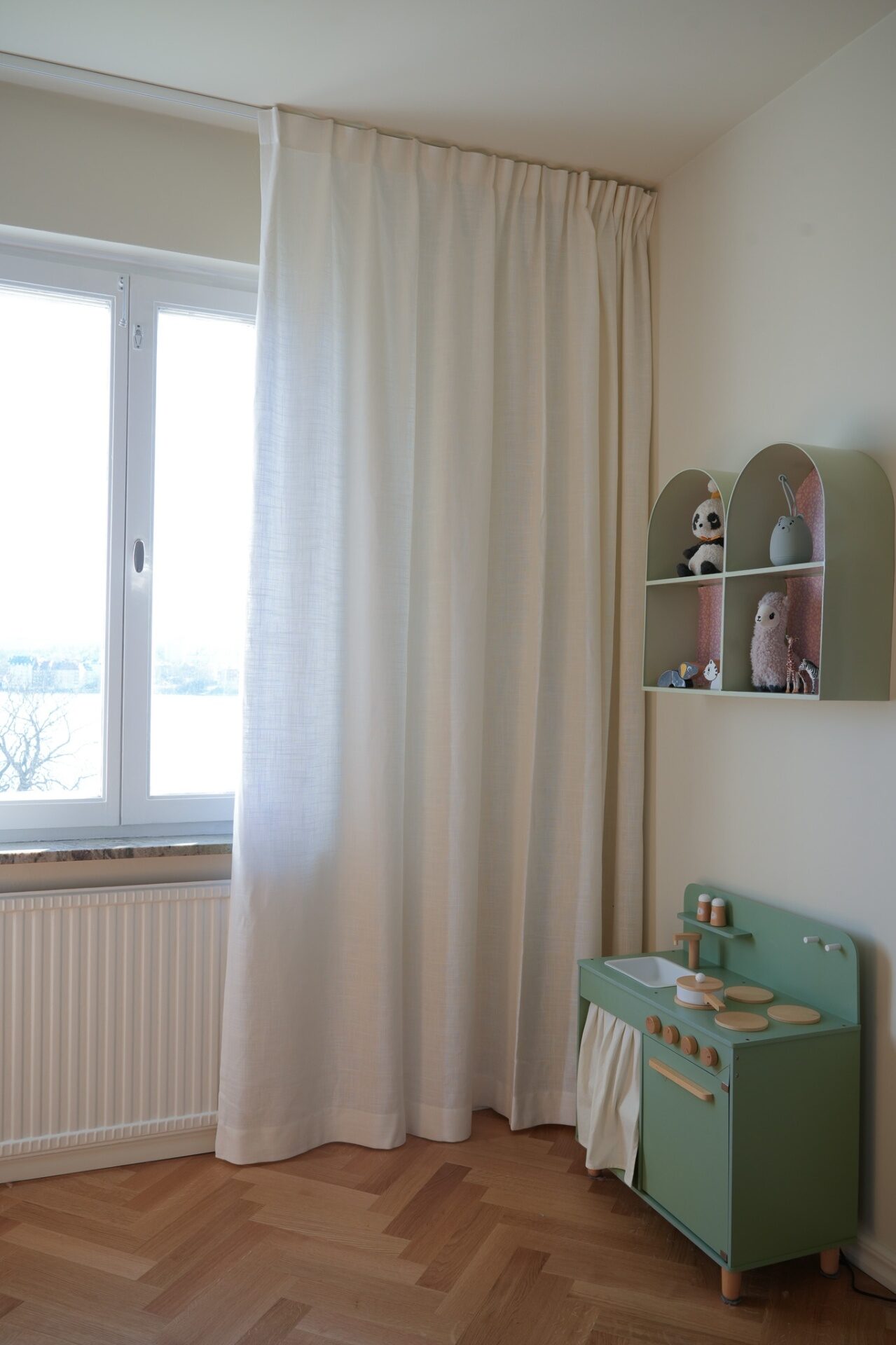 Grov linnegardin - Vit - veckband - bild 3
